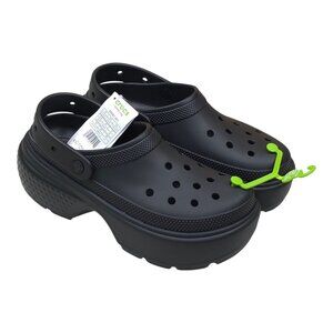 Crocs Stomp Clog Black Unisex Men 10 / Women 12 Shoes With Tags Slip On
